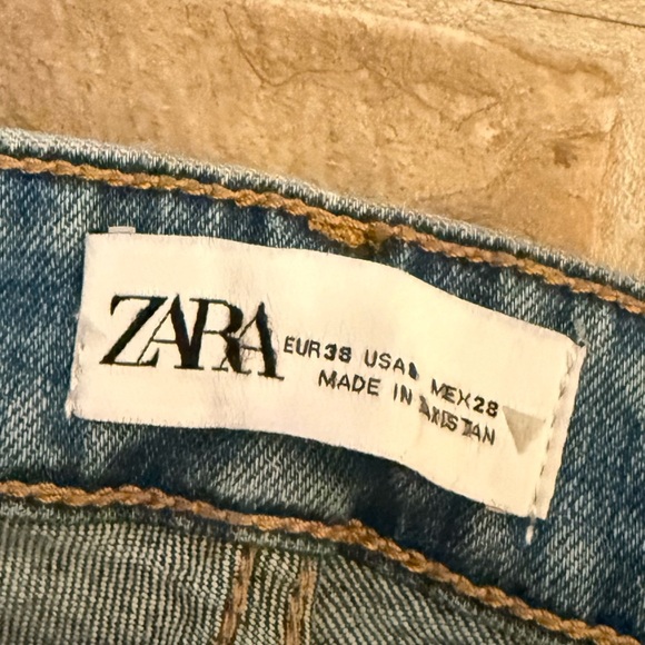 Zara Blue Skinny Jeans Stretch Denim - Picture 3 of 3